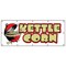 Signmission Kettle Corn Banner Heavy Duty 13 Oz Vinyl with Grommets Single Sided B-120 Kettle Corn - alternate 1